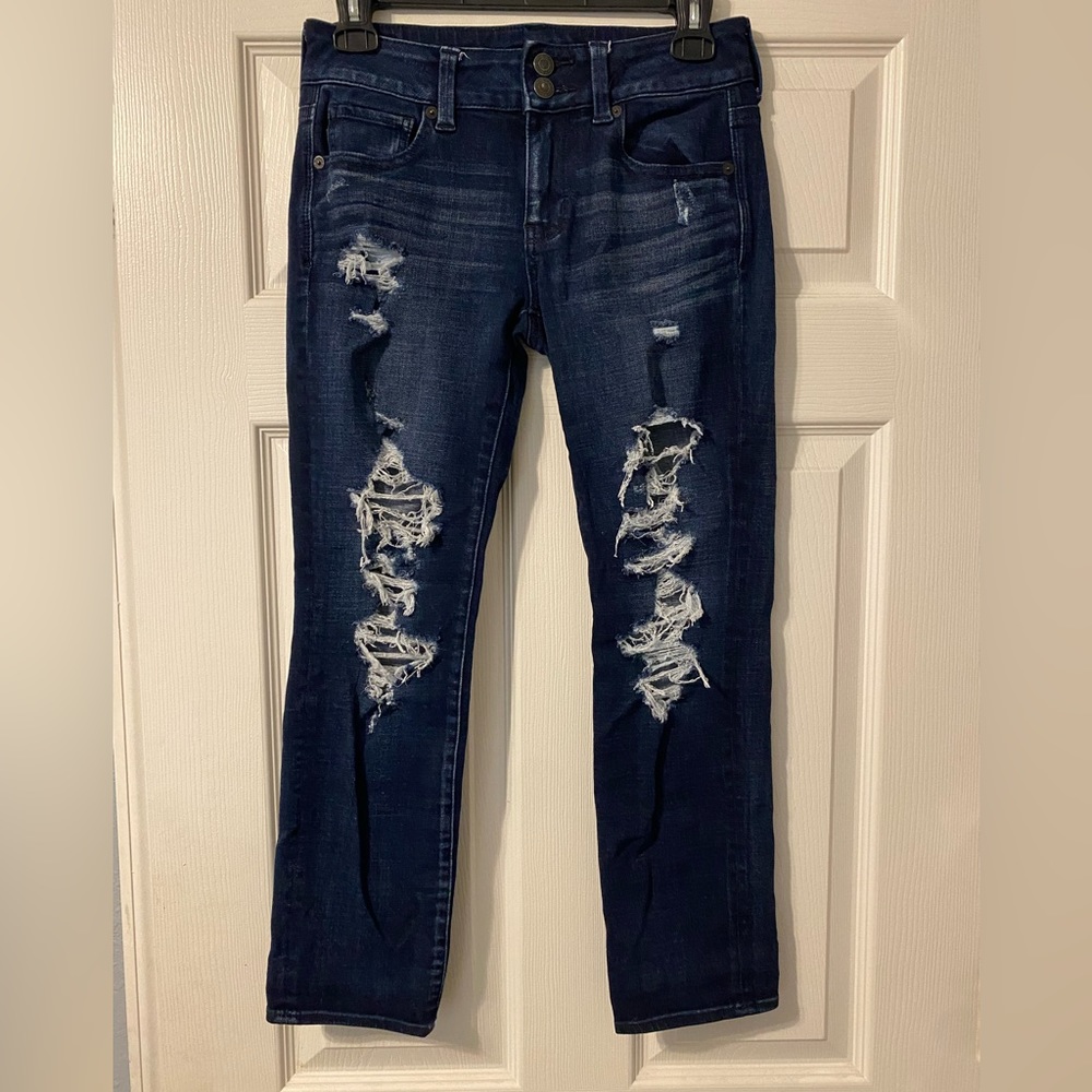 distressed ae jeans